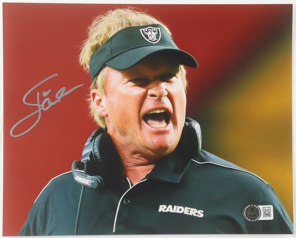 Jon Gruden Signed Raiders 8x10 Photo (Beckett) at PristineAuction.com Jon Gruden Signed Raiders 8x10 Photo (Beckett) at PristineAuction.com
