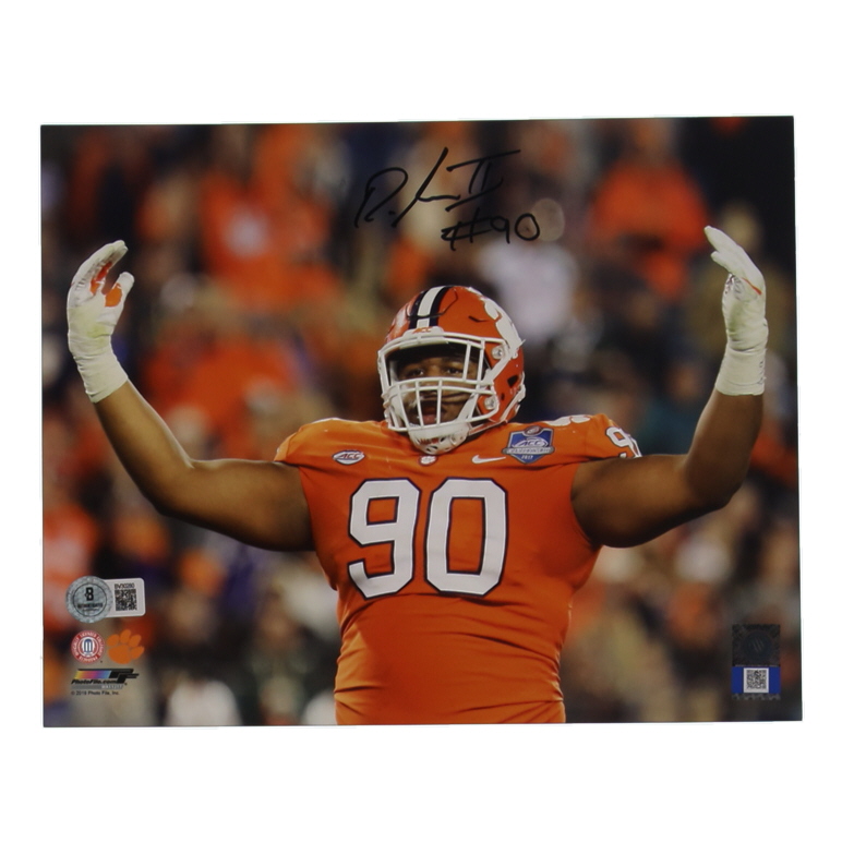 Dexter Lawrence Signed Clemson Tigers 8x10 Photo (Beckett) at PristineAuction.com Dexter Lawrence Signed Clemson Tigers 8x10 Photo (Beckett) at PristineAuction.com