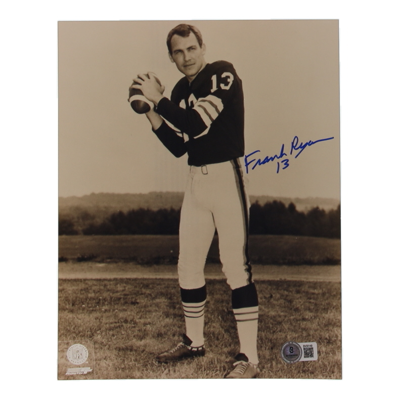 Frank Ryan Signed Browns 8x10 Photo (Beckett) at PristineAuction.com Frank Ryan Signed Browns 8x10 Photo (Beckett) at PristineAuction.com