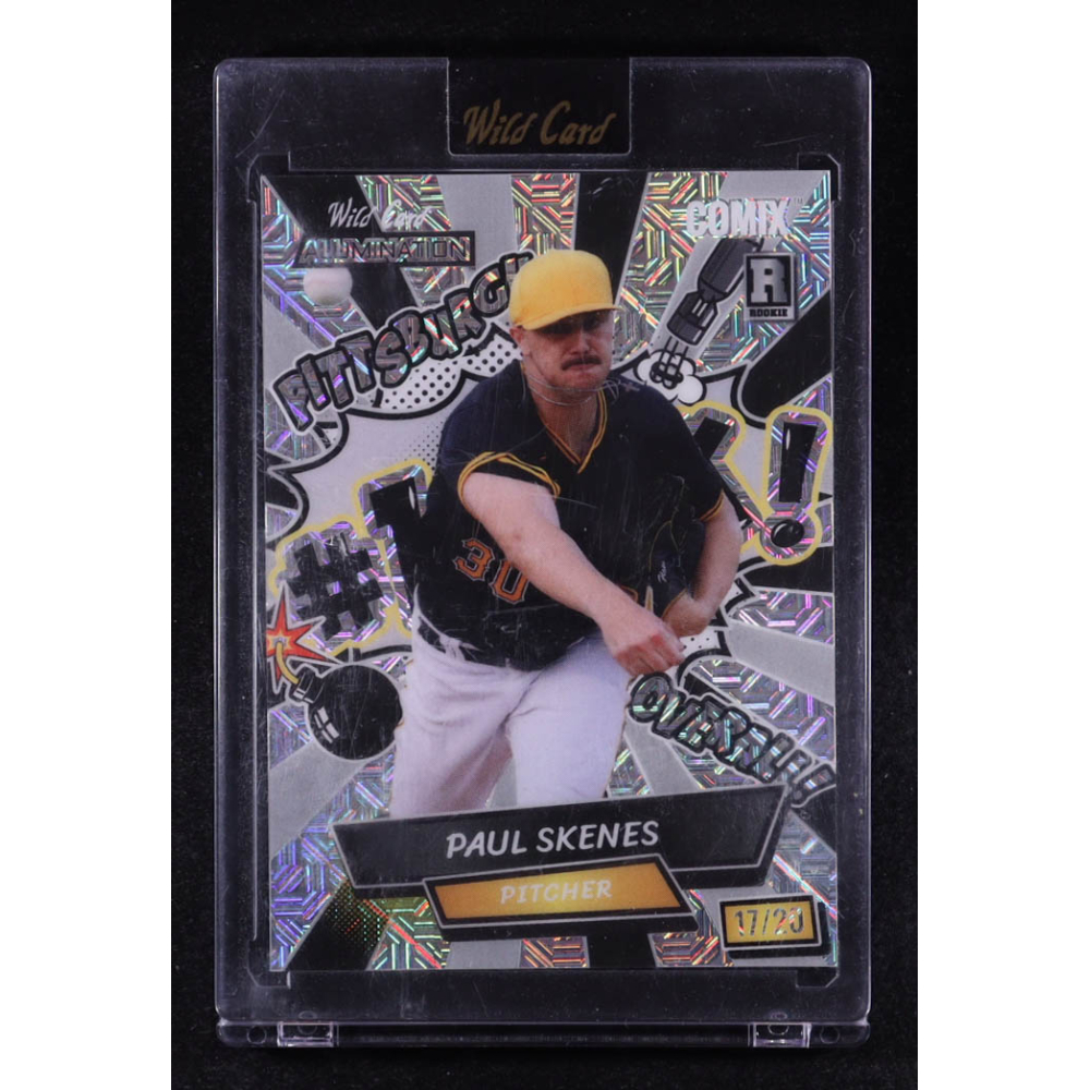 Paul Skenes 2024 Wild Card Alumination Comix Silver Mojo #ACSNPS1 #17/20 RC at PristineAuction.com