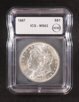 1887 Morgan Silver $1 Dollar (ICG MS63) at PristineAuction.com