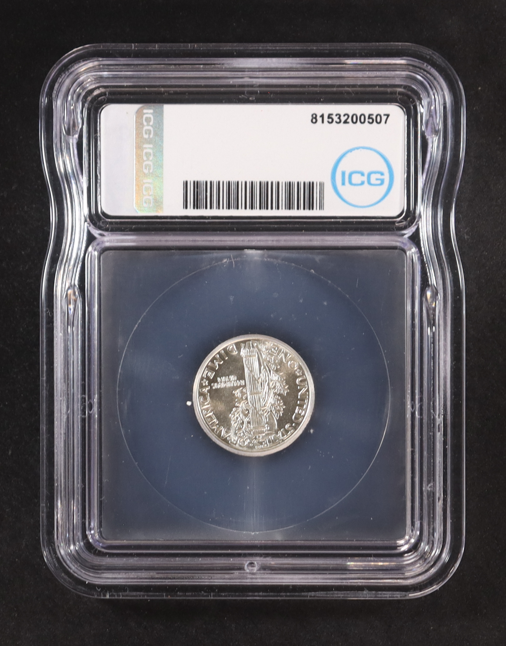 1941-D Mercury 10C Silver Dime, Full Bands (IGC MS63 FB) at PristineAuction.com 1941-D Mercury 10C Silver Dime, Full Bands (IGC MS63 FB) at PristineAuction.com