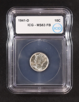 1941-D Mercury 10C Silver Dime, Full Bands (IGC MS63 FB) at PristineAuction.com