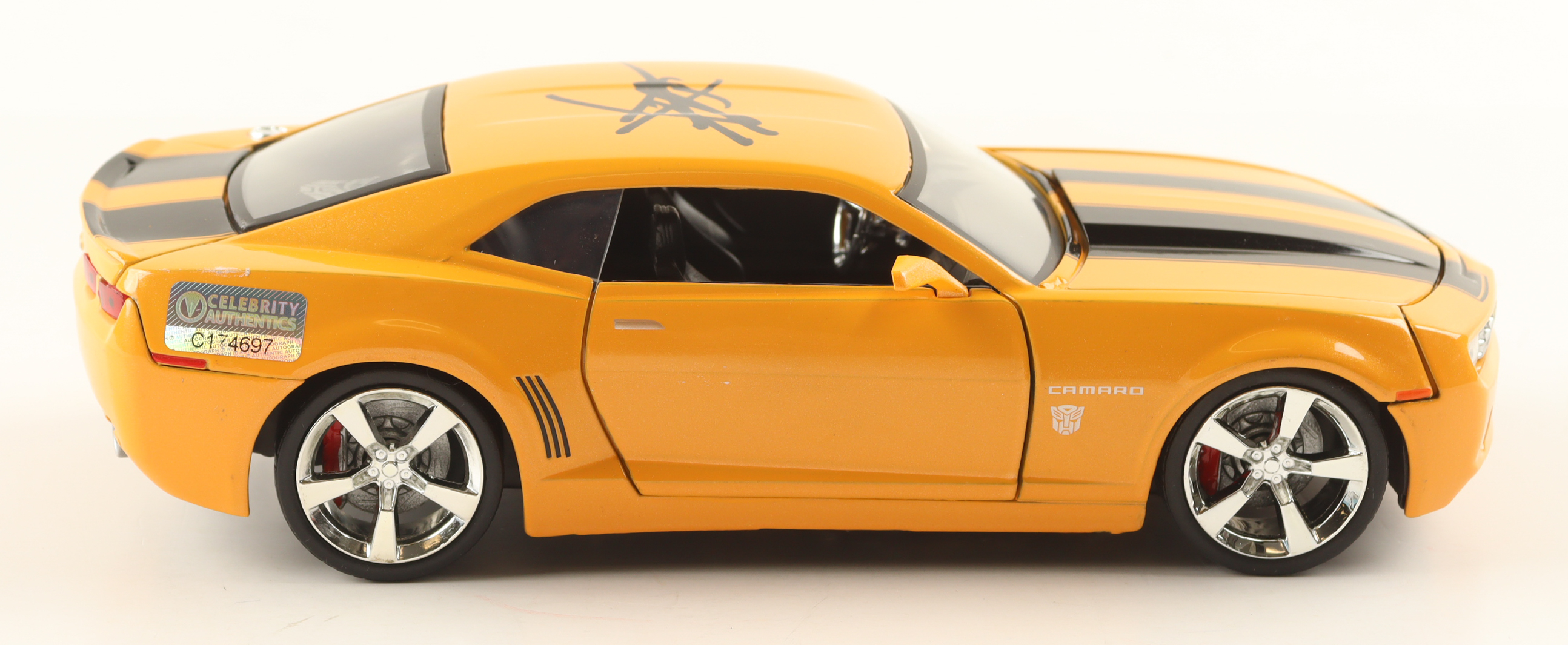 Shia LaBeouf Signed "Transformers" Bumblebee 2006 Chevrolet Camaro Concept 1:24 Scale Die-Cast Car (Celebrity Authentics) at PristineAuction.com Shia LaBeouf Signed "Transformers" Bumblebee 2006 Chevrolet Camaro Concept 1:24 Scale Die-Cast Car (Celebrity Authentics) at PristineAuction.com