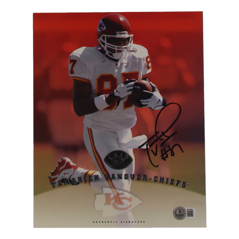 Tamarick Vanover Signed 8x10 1997 Donruss Trading Card (Beckett) at PristineAuction.com Tamarick Vanover Signed 8x10 1997 Donruss Trading Card (Beckett) at PristineAuction.com