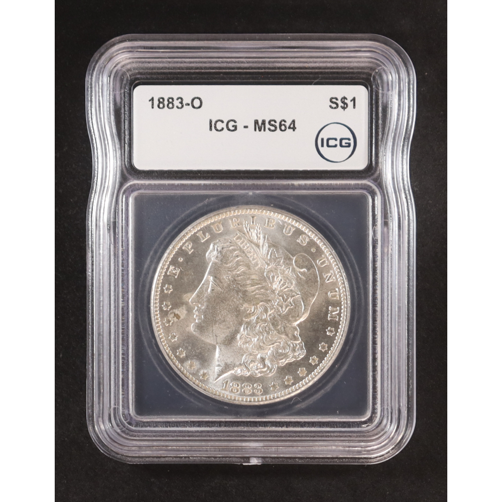 1883-O Morgan Silver $1 Dollar (ICG MS64) at PristineAuction.com