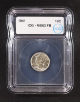 1941 Mercury 10C Silver Dime, Full Bands (IGC MS63 FB) at PristineAuction.com