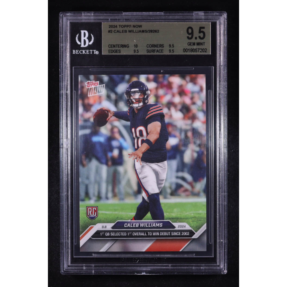 Caleb Williams 2024 Topps Now #2 RC (BGS 9.5) at PristineAuction.com