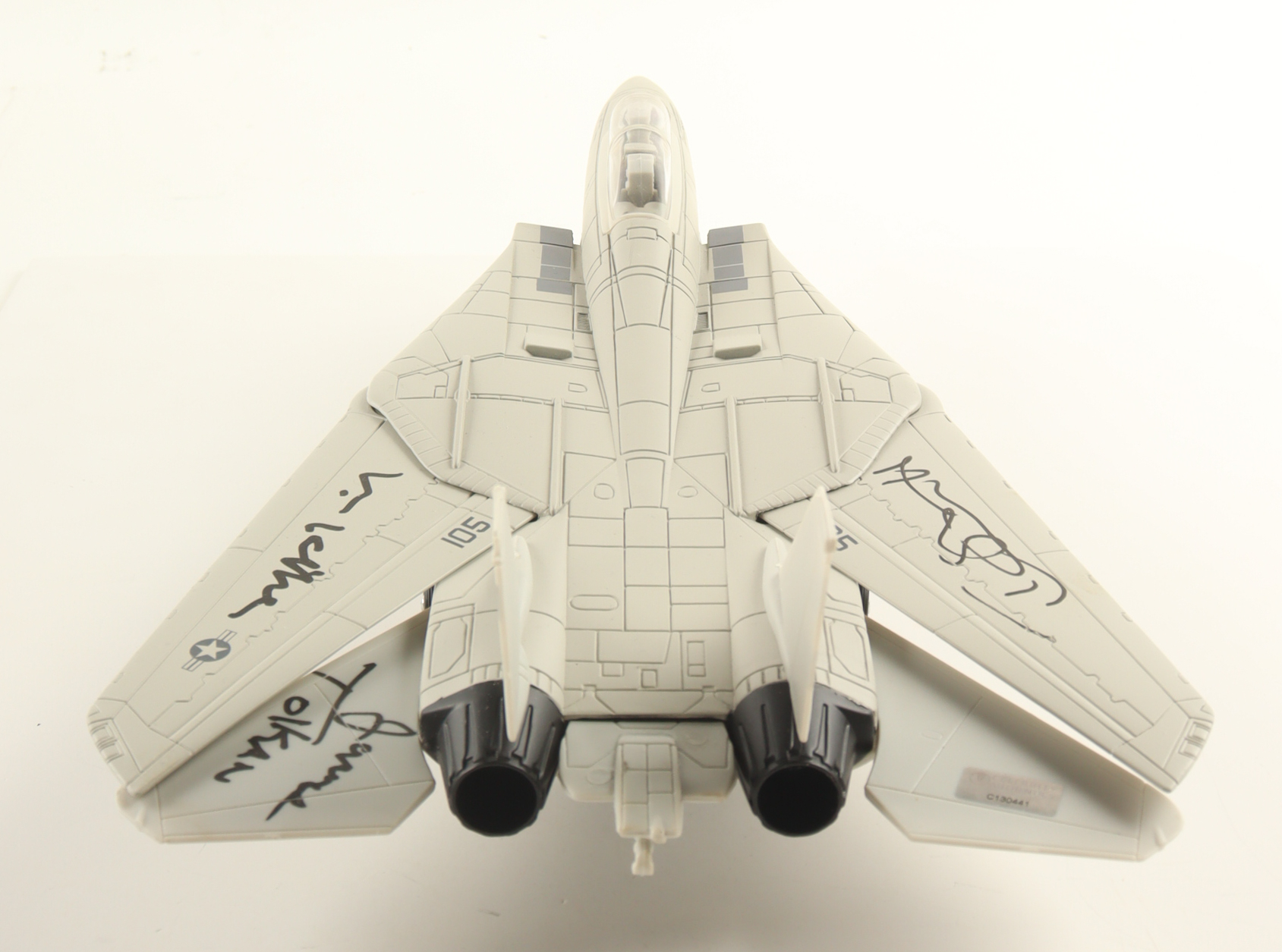 Val Kilmer, Tom Skerritt, & James Tolkan Signed "Top Gun" Sky Wings F-14 Tomcat 1:48 Scale Model (Celebrity Authentics) at PristineAuction.com Val Kilmer, Tom Skerritt, & James Tolkan Signed "Top Gun" Sky Wings F-14 Tomcat 1:48 Scale Model (Celebrity Authentics) at PristineAuction.com