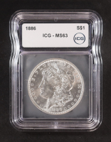 1886 Morgan Silver $1 Dollar (ICG MS63) at PristineAuction.com