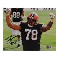 Jack Conklin Signed Browns 8x10 Photo (Beckett) at PristineAuction.com