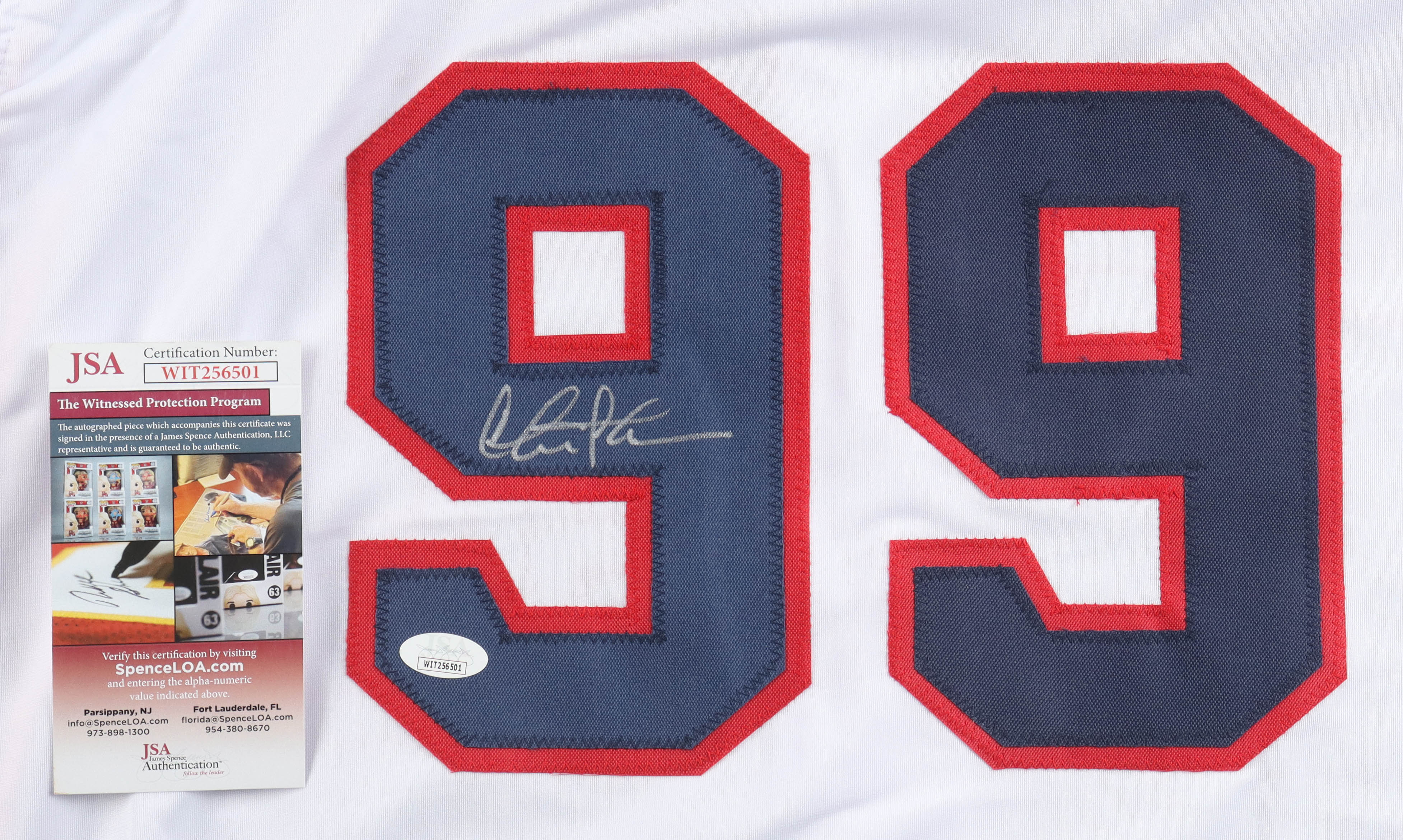 Charlie Sheen Signed Jersey (JSA) at PristineAuction.com Charlie Sheen Signed Jersey (JSA) at PristineAuction.com