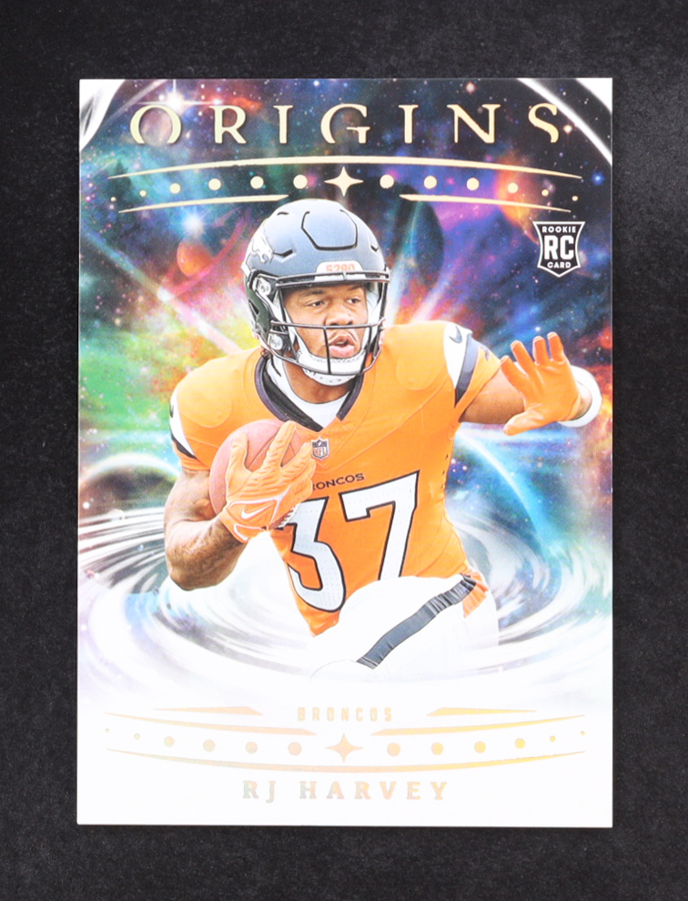 RJ Harvey 2025 Panini Origins #141 RC at PristineAuction.com RJ Harvey 2025 Panini Origins #141 RC at PristineAuction.com