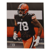 Jack Conklin Signed Browns 8x10 Photo (Beckett) at PristineAuction.com