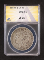 1898-S Morgan Silver $1 Dollar (ANACS VF30) at PristineAuction.com