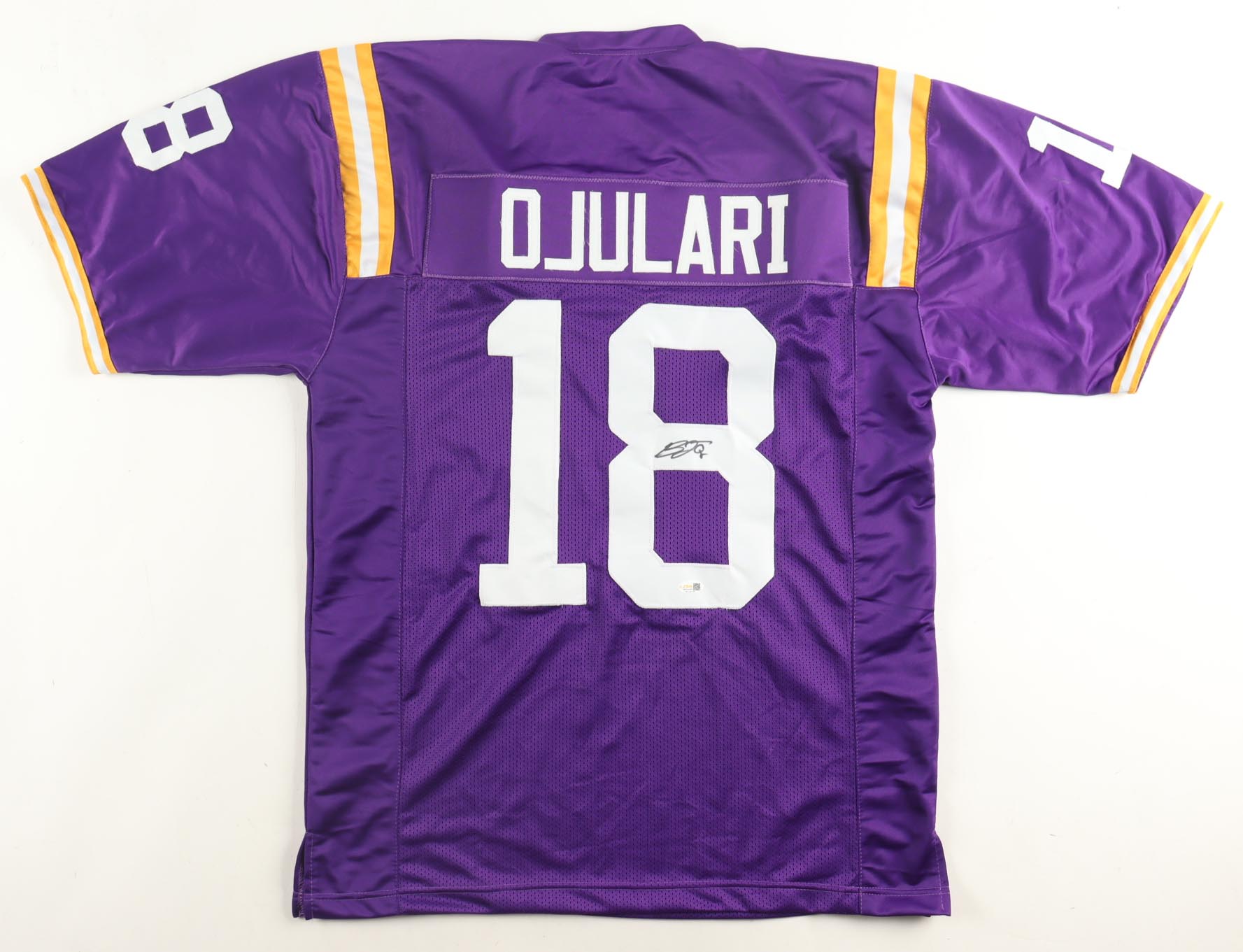 BJ Ojulari Signed Jersey (JSA) at PristineAuction.com BJ Ojulari Signed Jersey (JSA) at PristineAuction.com