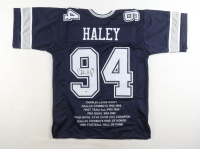 Charles Haley Signed Career Highlight Stat Jersey (JSA) at PristineAuction.com