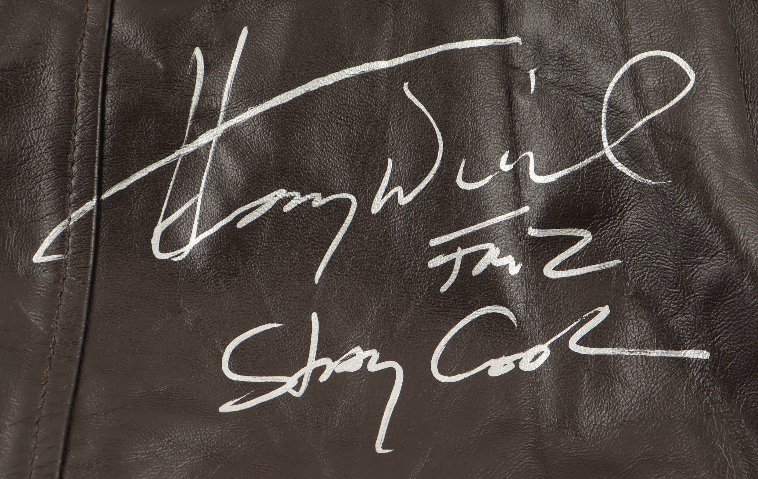 Henry Winkler Signed "Happy Days" Leather Jacket Inscribed "Fonz" & "Stay Cool" (Celebrity Authentics) at PristineAuction.com Henry Winkler Signed "Happy Days" Leather Jacket Inscribed "Fonz" & "Stay Cool" (Celebrity Authentics) at PristineAuction.com