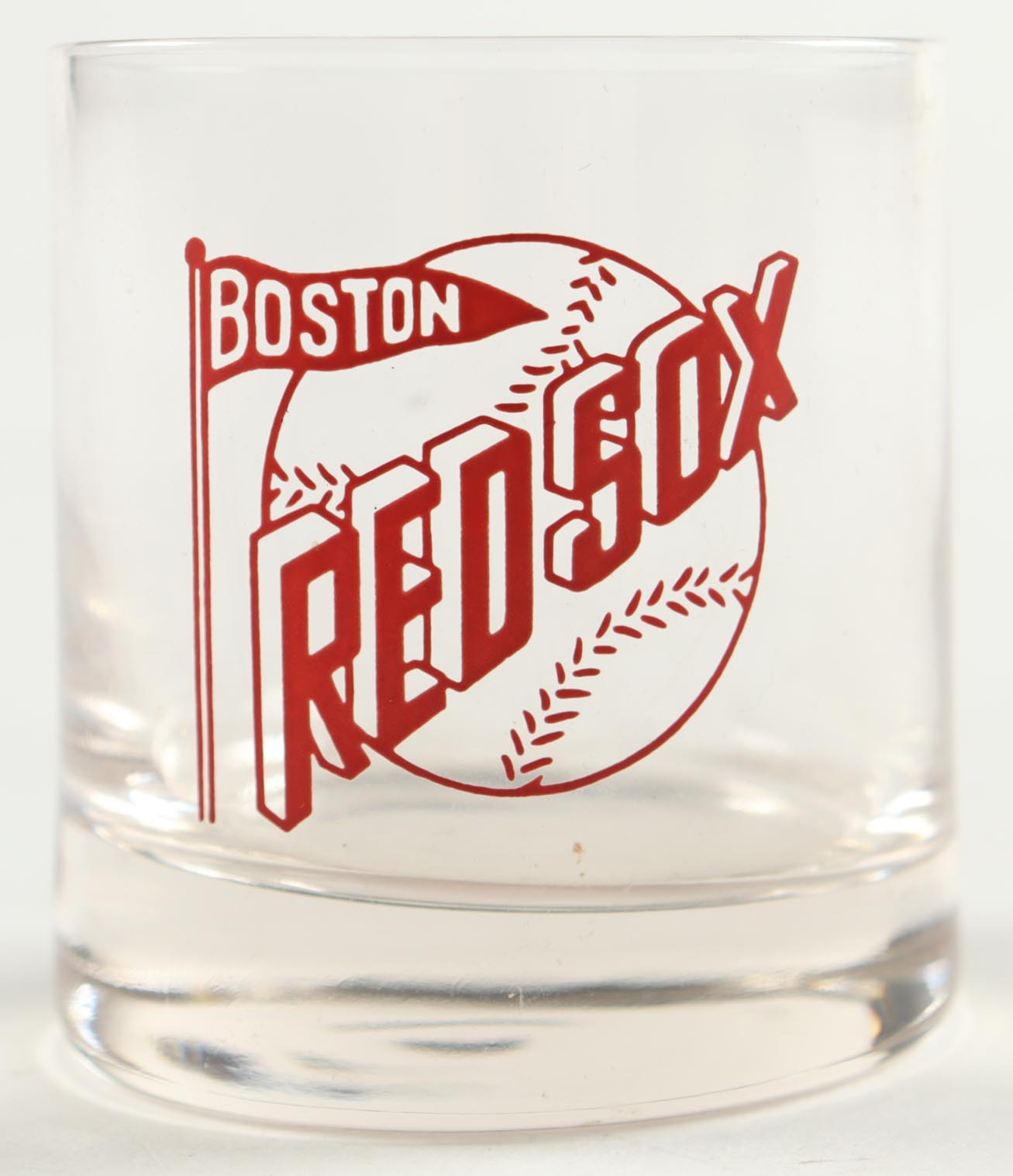 1960 Boston Red Sox Liquor Glass with Display Case at PristineAuction.com 1960 Boston Red Sox Liquor Glass with Display Case at PristineAuction.com