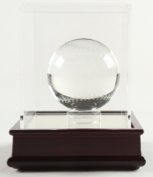 Lead Crystal Baseball with Display Case at PristineAuction.com