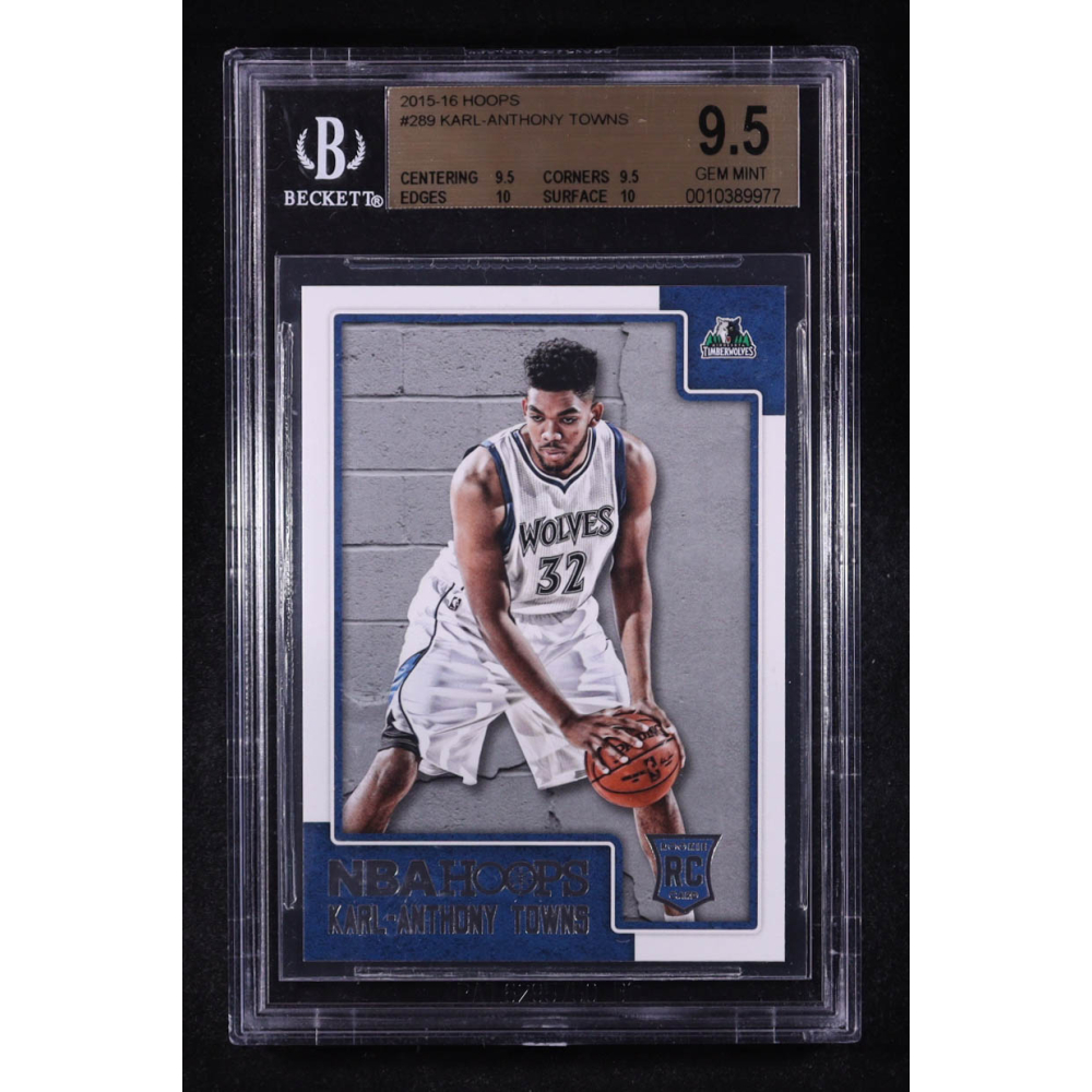 Karl-Anthony Towns 2015-16 Hoops #289 RC (BGS 9.5) at PristineAuction.com