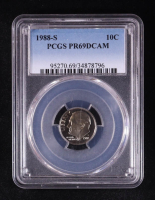1988-S Roosevelt Dime (PCGS PR69DCAM) at PristineAuction.com