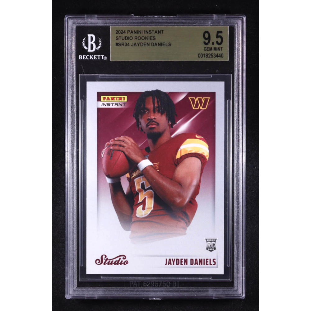 Jayden Daniels 2024 Panini Instant Studio Rookies #SR34 (BGS 9.5) at PristineAuction.com