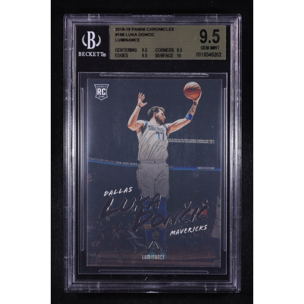 Luka Doncic 2018-19 Panini Chronicles Luminance #166 RC (BGS 9.5) at PristineAuction.com