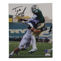 Tank Carder Signed TCU Horned Frogs 8x10 Photo (Sports Collectibles) at PristineAuction.com