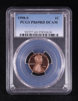 1998-S Lincoln Penny (PCGS PR69RD DCAM) at PristineAuction.com