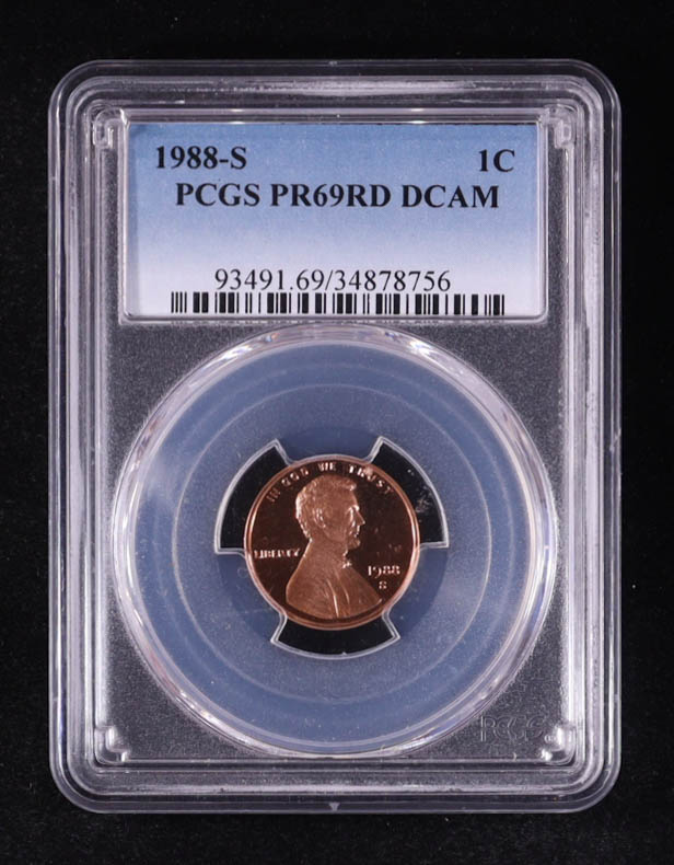 1988-S Lincoln Penny (PCGS PR69RD DCAM) at PristineAuction.com 1988-S Lincoln Penny (PCGS PR69RD DCAM) at PristineAuction.com