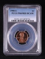 1988-S Lincoln Penny (PCGS PR69RD DCAM) at PristineAuction.com