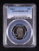 1988-S Washington Quarter (PCGS PR69DCAM) at PristineAuction.com