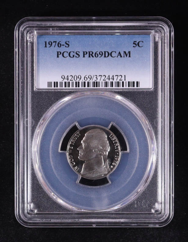 1976-S Jefferson Nickel (PCGS PR69DCAM) at PristineAuction.com 1976-S Jefferson Nickel (PCGS PR69DCAM) at PristineAuction.com