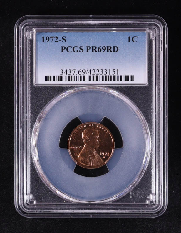 1972-S Lincoln Penny (PCGS PR69RD) at PristineAuction.com 1972-S Lincoln Penny (PCGS PR69RD) at PristineAuction.com