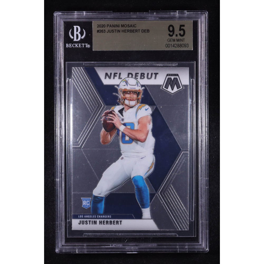 Justin Herbert 2020 Panini Mosaic #263 RC (BGS 9.5) at PristineAuction.com