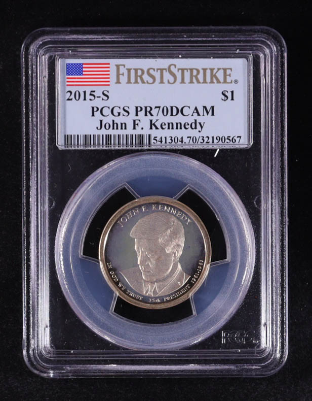 2015-S Kennedy Gold Dollar (PCGS PR70DCAM) at PristineAuction.com 2015-S Kennedy Gold Dollar (PCGS PR70DCAM) at PristineAuction.com