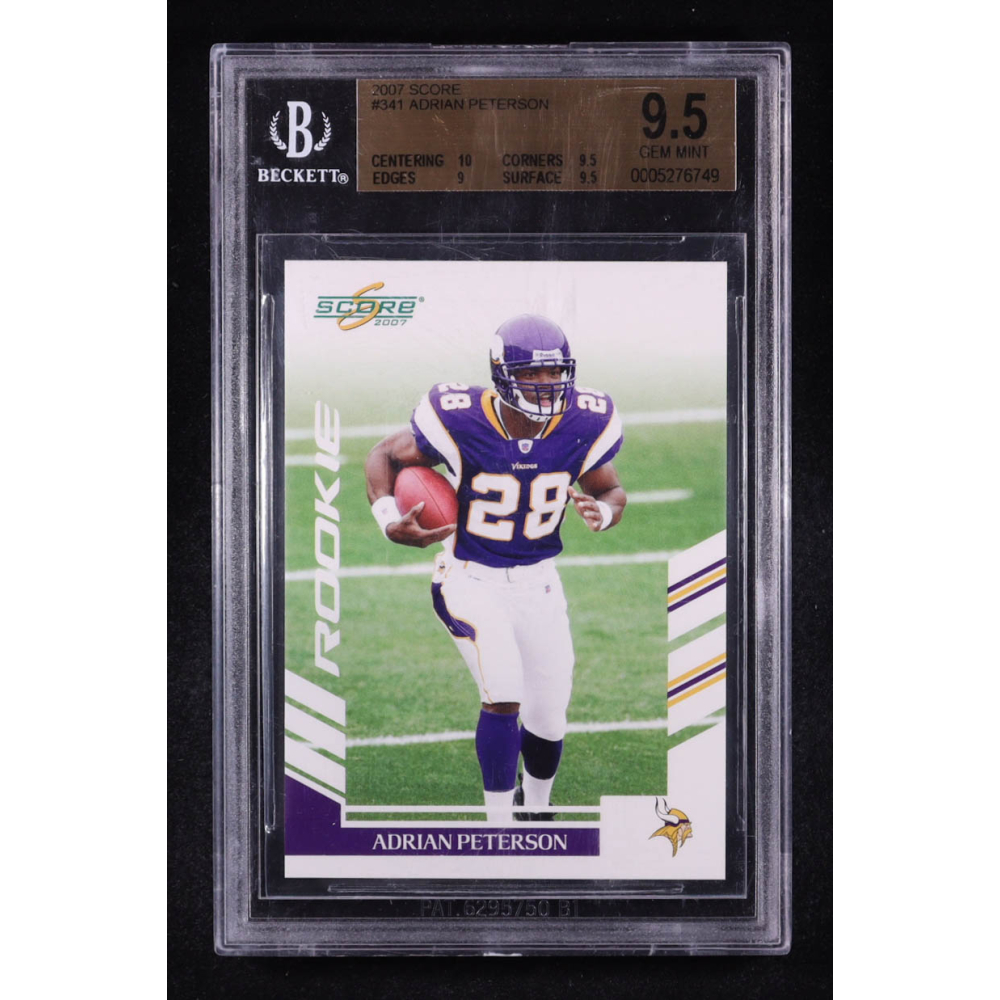 Adrian Peterson 2007 Score #341 RC (BGS 9.5) at PristineAuction.com