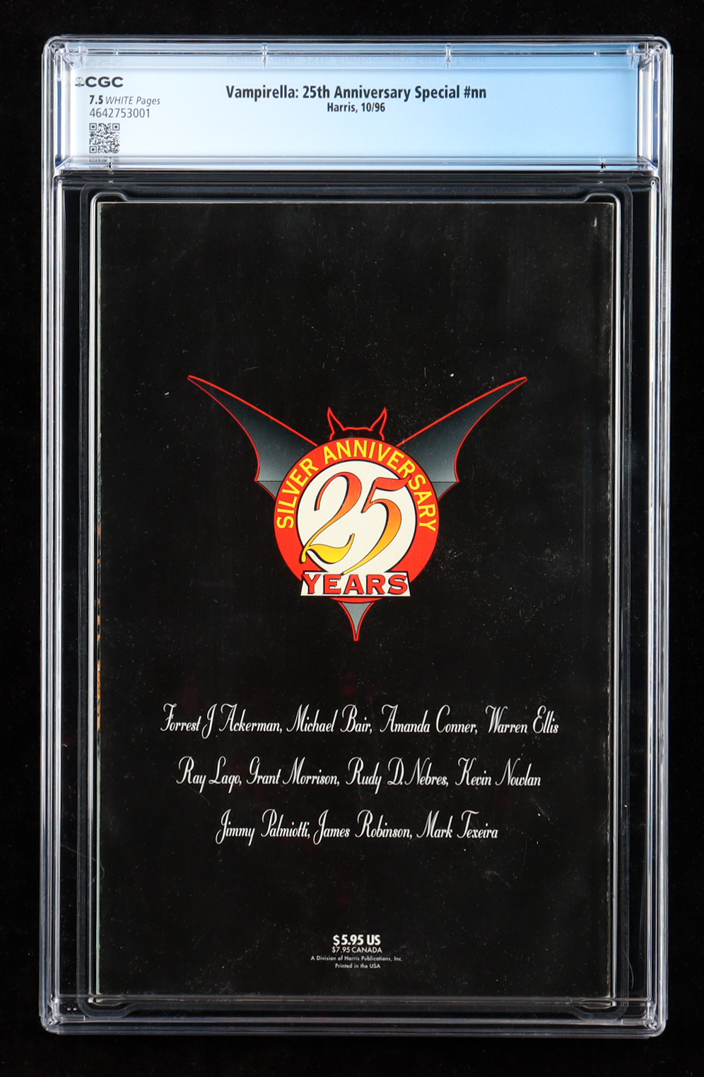 1996 "Vampirella 25th Anniversary Speical" Issue #nn Harris Comic Book (CGC 7.5) at PristineAuction.com 1996 "Vampirella 25th Anniversary Speical" Issue #nn Harris Comic Book (CGC 7.5) at PristineAuction.com