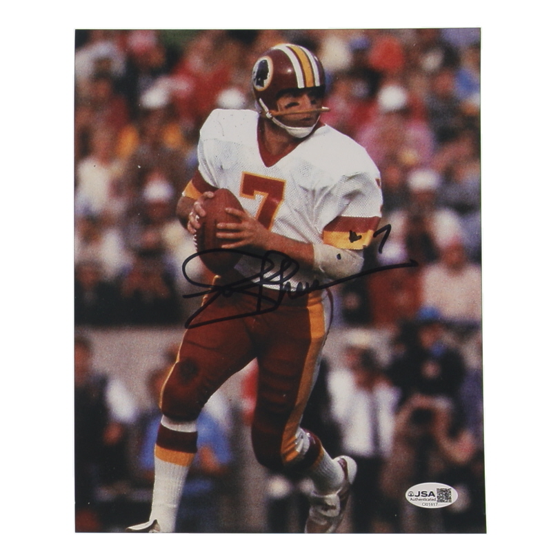Joe Theismann Signed Redskins 8x10 Photo (JSA) at PristineAuction.com Joe Theismann Signed Redskins 8x10 Photo (JSA) at PristineAuction.com