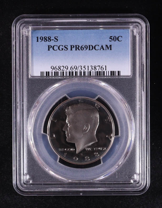 1988-S Kennedy Half Dollar (PCGS PR69DCAM) at PristineAuction.com 1988-S Kennedy Half Dollar (PCGS PR69DCAM) at PristineAuction.com