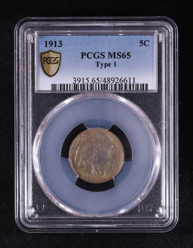 1913 Buffalo Nickel Type 1 (PCGS MS65) at PristineAuction.com 1913 Buffalo Nickel Type 1 (PCGS MS65) at PristineAuction.com