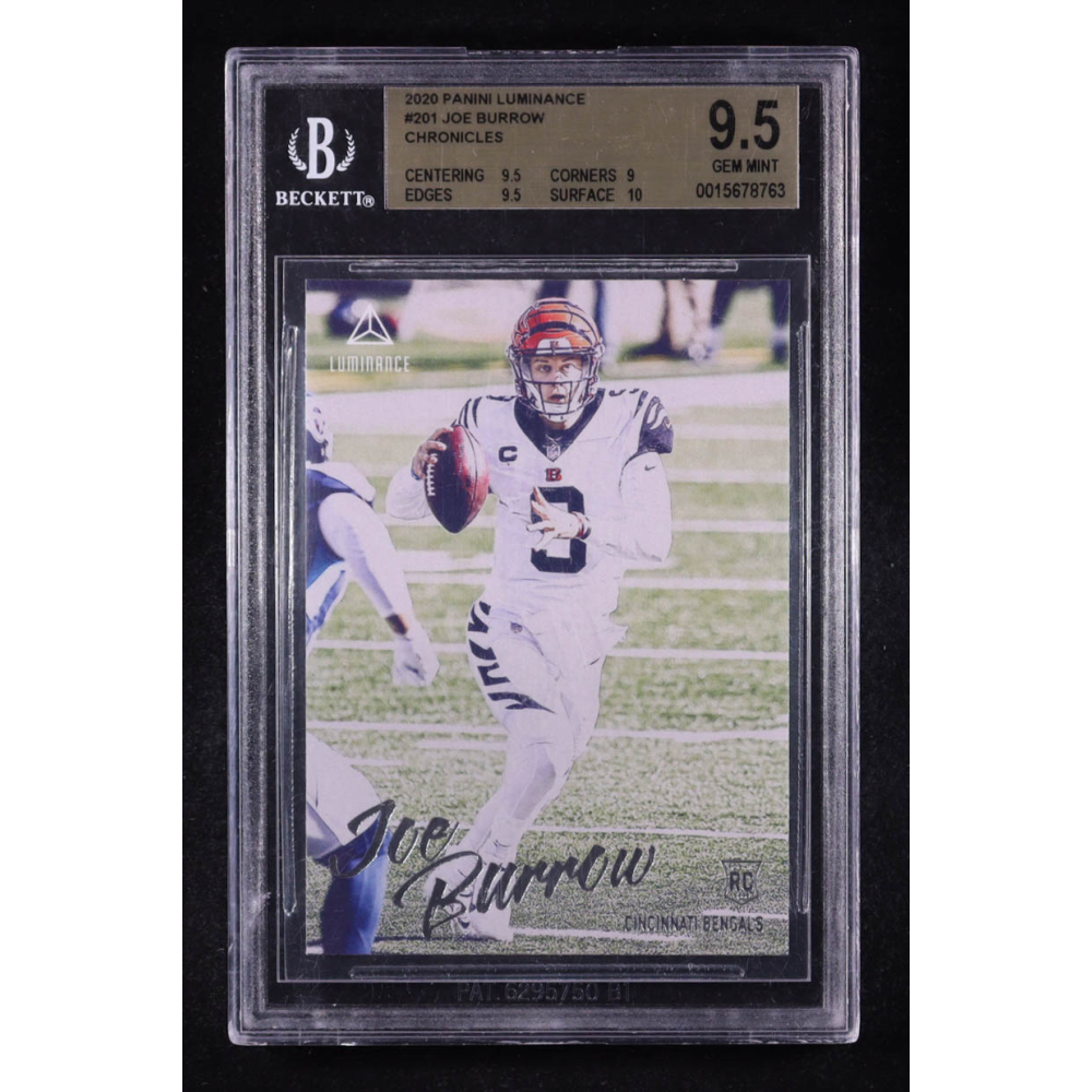 Joe Burrow 2020 Panini Luminance Chronicles #201 RC (BGS 9.5) at PristineAuction.com