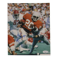 Earl Campbell Signed Texas Longhorns 8x10 Photo Inscribed "HT 77" (JSA) at PristineAuction.com