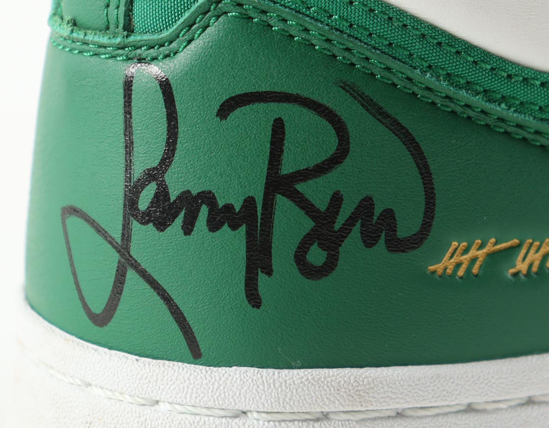 Larry Bird Signed Converse Retired Special Edition 1984 Celtics Championship Basketball Shoe in Wood & Glass Display Case (PSA) at PristineAuction.com Larry Bird Signed Converse Retired Special Edition 1984 Celtics Championship Basketball Shoe in Wood & Glass Display Case (PSA) at PristineAuction.com