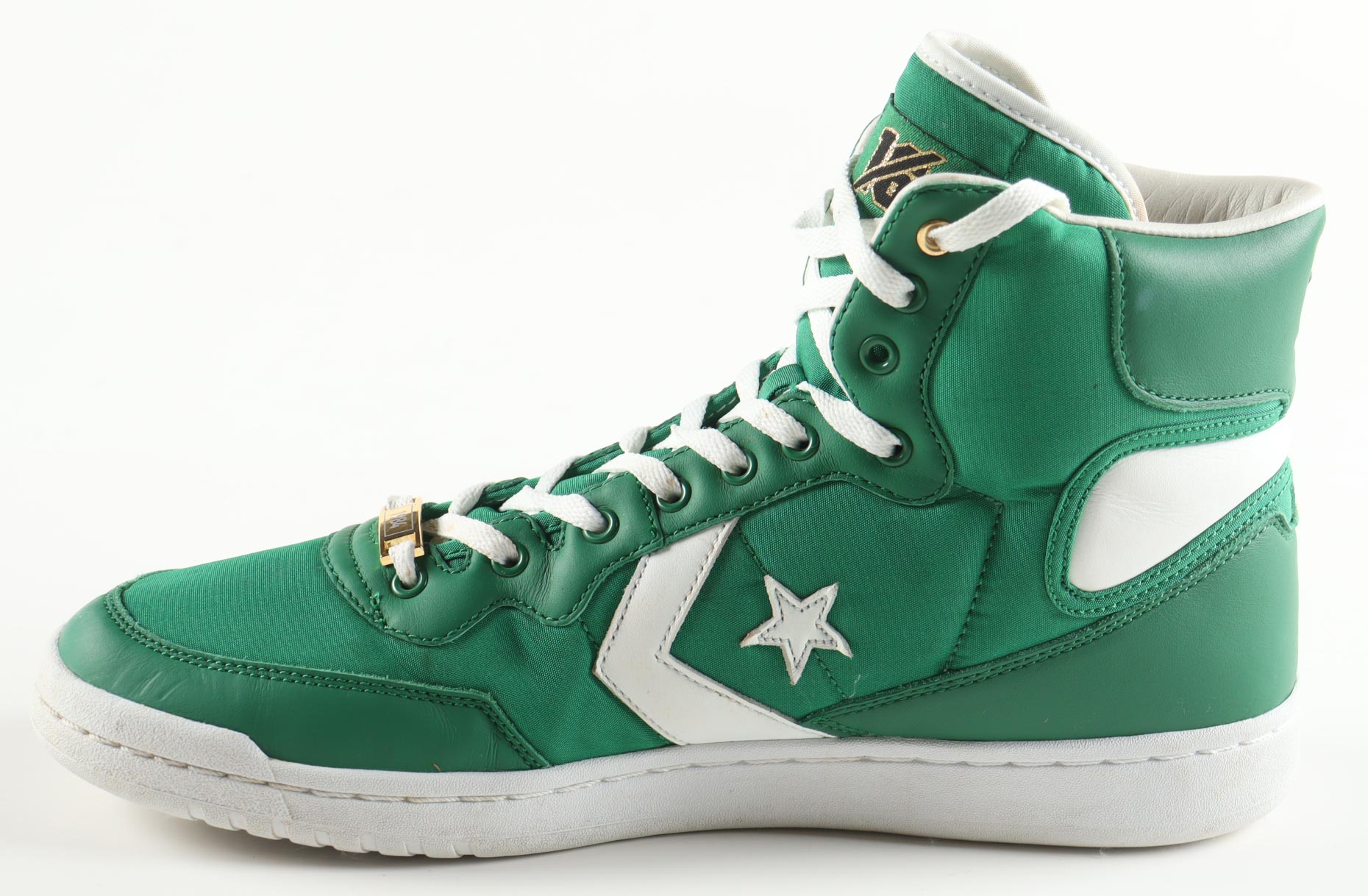 Larry Bird Signed Converse Retired Special Edition 1984 Celtics Championship Basketball Shoe in Wood & Glass Display Case (PSA) at PristineAuction.com Larry Bird Signed Converse Retired Special Edition 1984 Celtics Championship Basketball Shoe in Wood & Glass Display Case (PSA) at PristineAuction.com