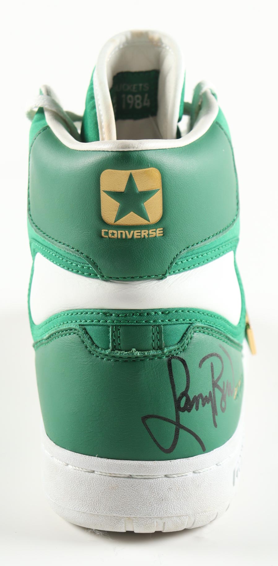 Larry Bird Signed Converse Retired Special Edition 1984 Celtics Championship Basketball Shoe in Wood & Glass Display Case (PSA) at PristineAuction.com Larry Bird Signed Converse Retired Special Edition 1984 Celtics Championship Basketball Shoe in Wood & Glass Display Case (PSA) at PristineAuction.com