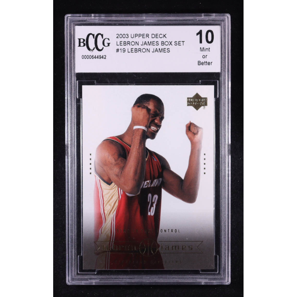 Lebron James 2003 Upper Deck Lebron James Box Set #19 RC (BCCG 10) at PristineAuction.com