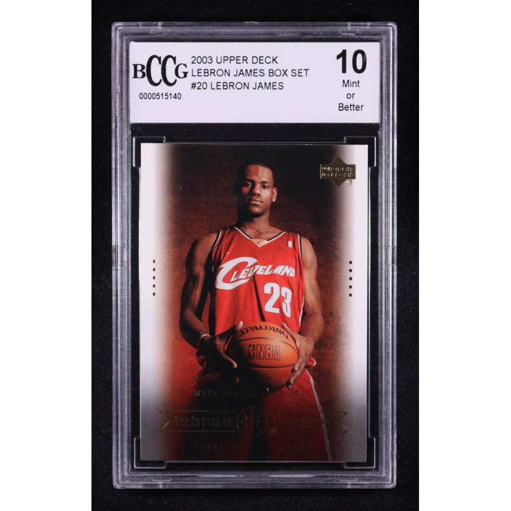 LeBron James 2003 Upper Deck Lebron James Box Set #20 RC (BCCG 10) at PristineAuction.com