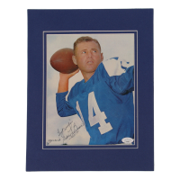 Eddie Lebaron Signed Cowboys Custom Matted Photo (JSA) at PristineAuction.com